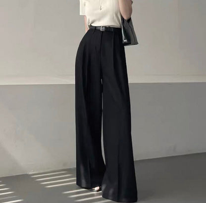 Wide-Leg Stoffhose