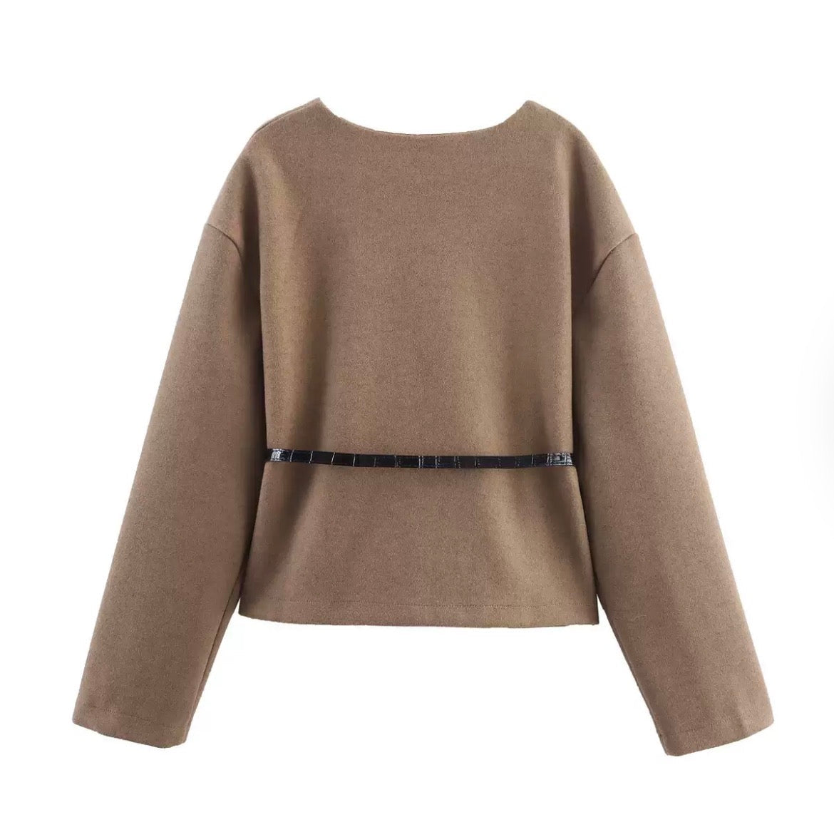 Leichte Jacke mit Gürtel