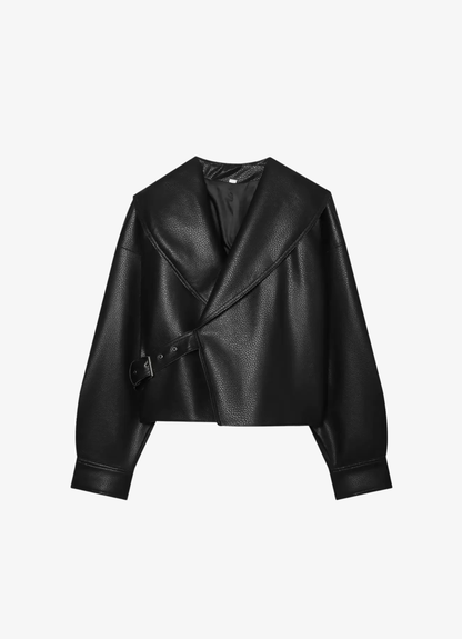 Lederjacke mit Schnalle