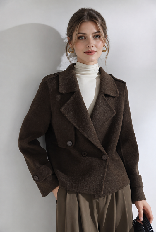 Kurze Wolljacke
