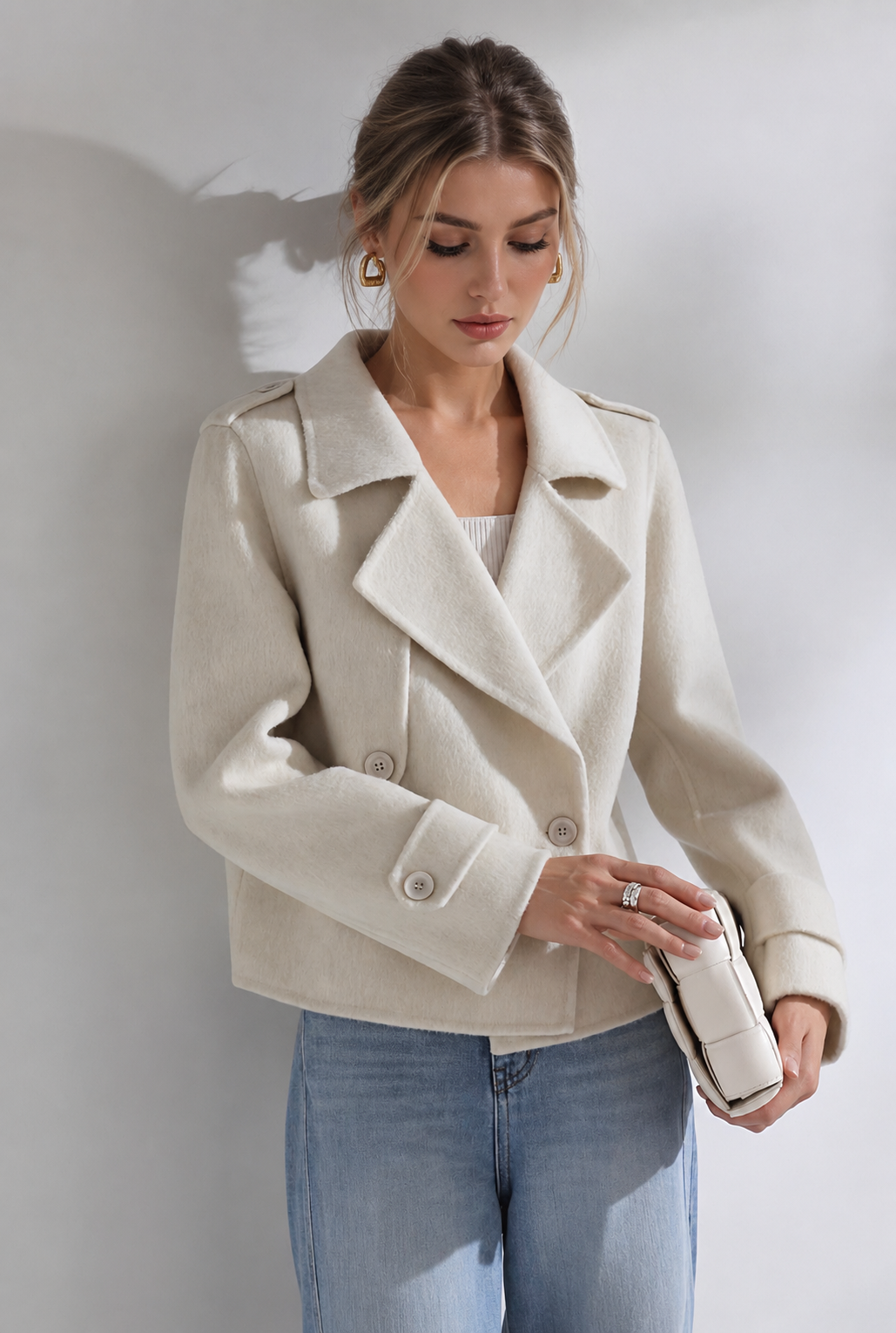 Kurze Wolljacke