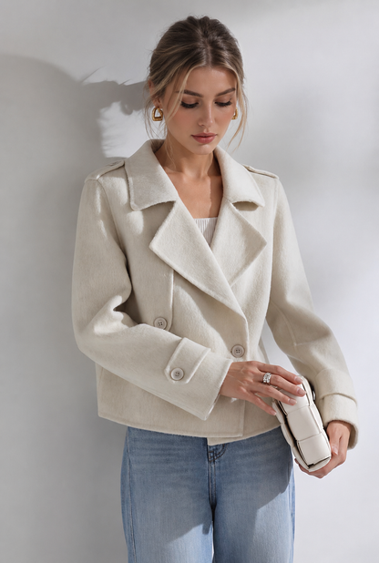 Kurze Wolljacke
