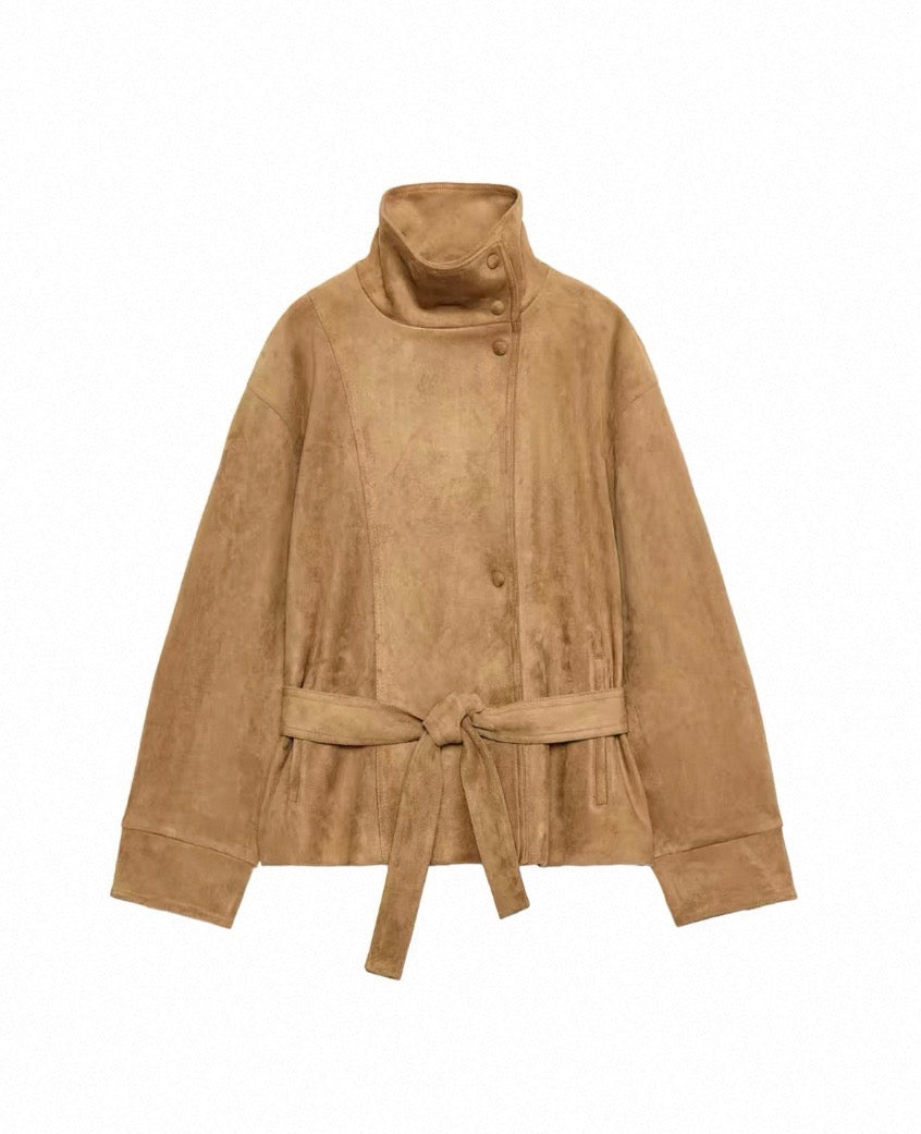Lässige Suede Jacke