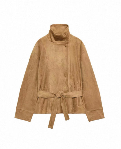 Lässige Suede Jacke