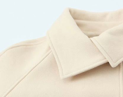 Cropped Jacke mit Kragen