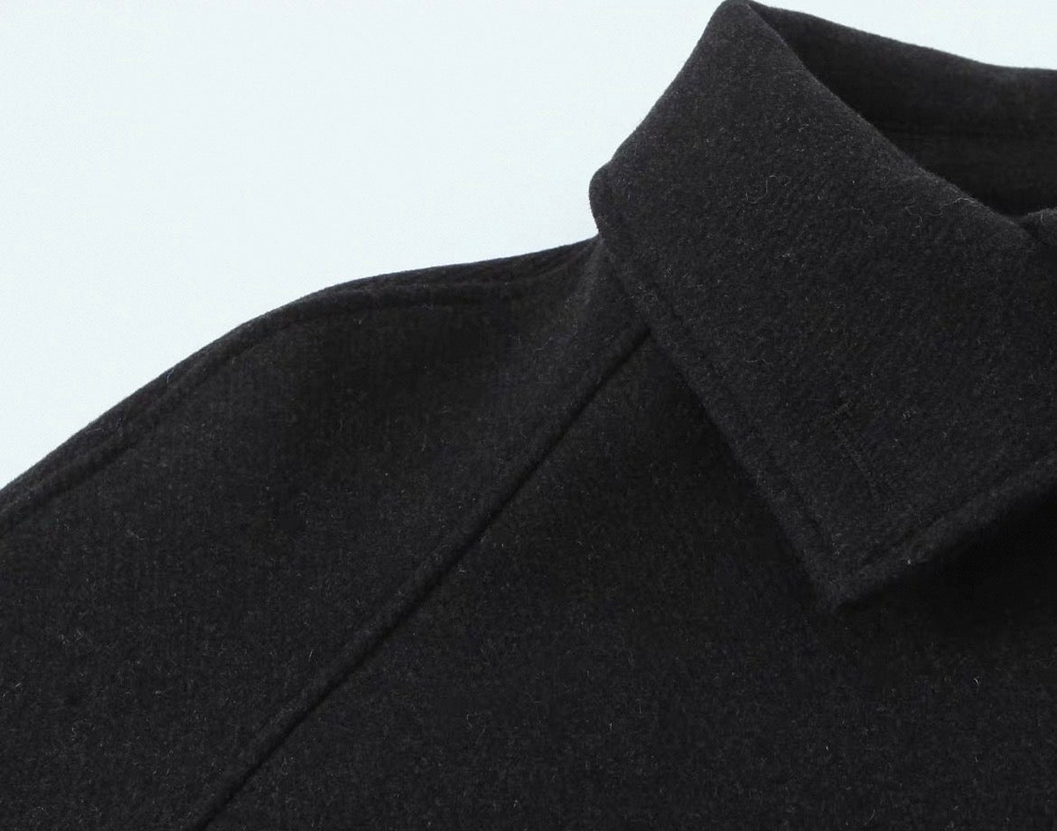 Cropped Jacke mit Kragen