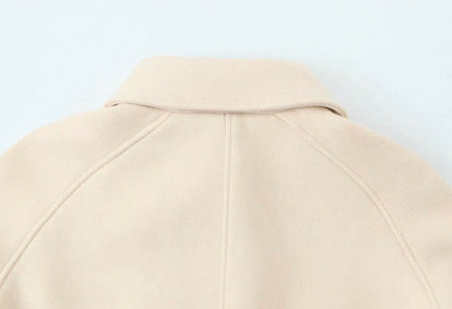Cropped Jacke mit Kragen