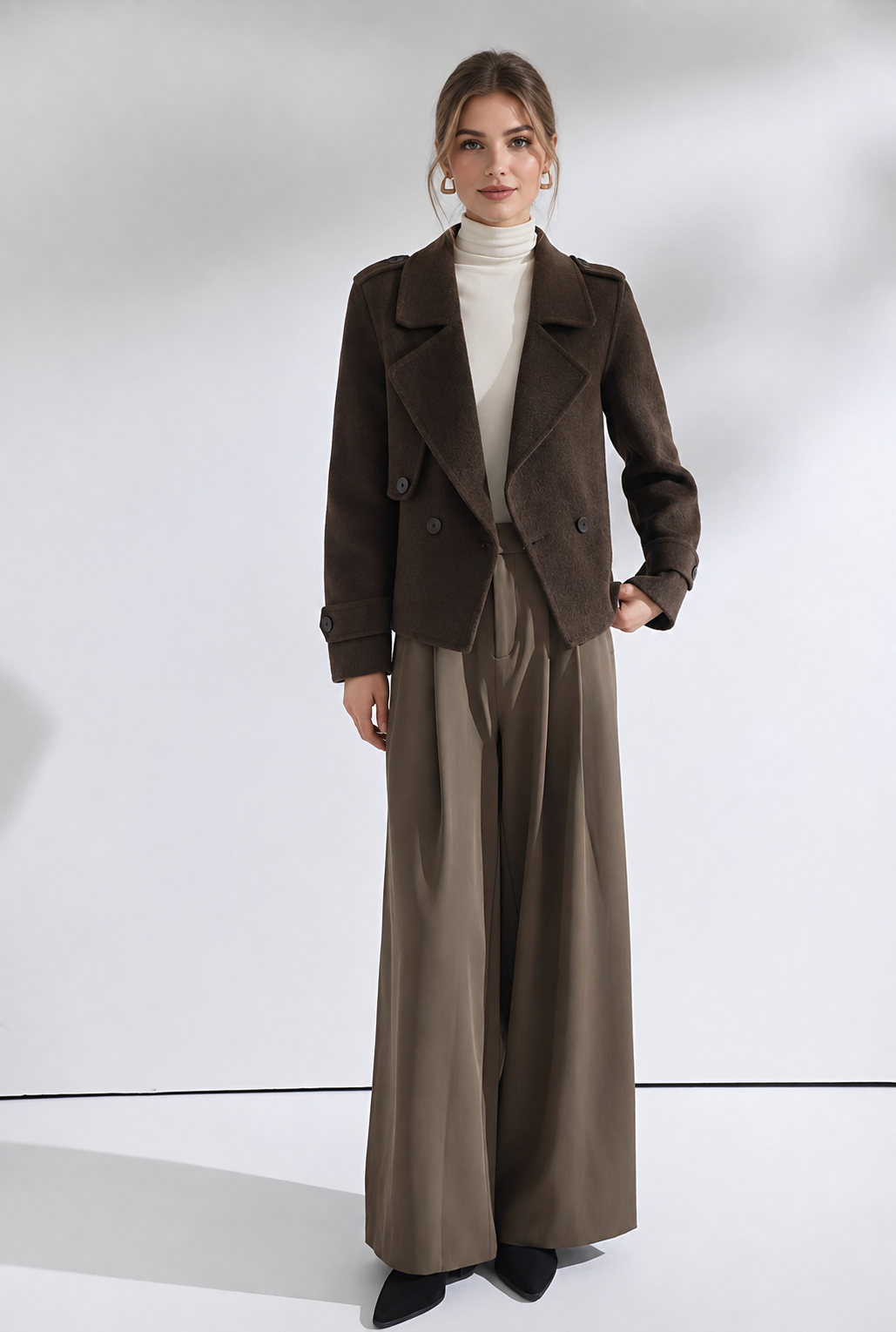 Kurze Wolljacke