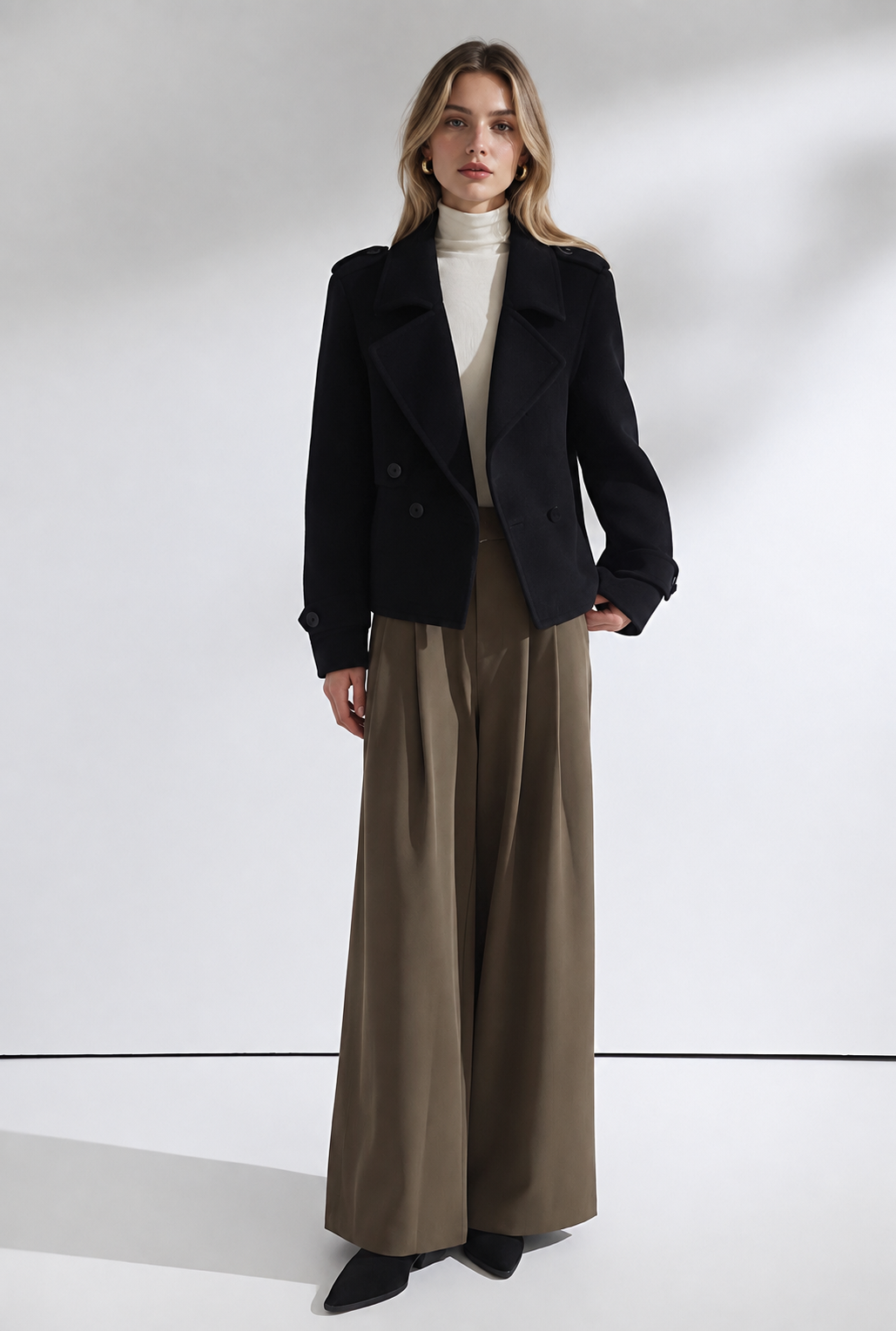 Kurze Wolljacke