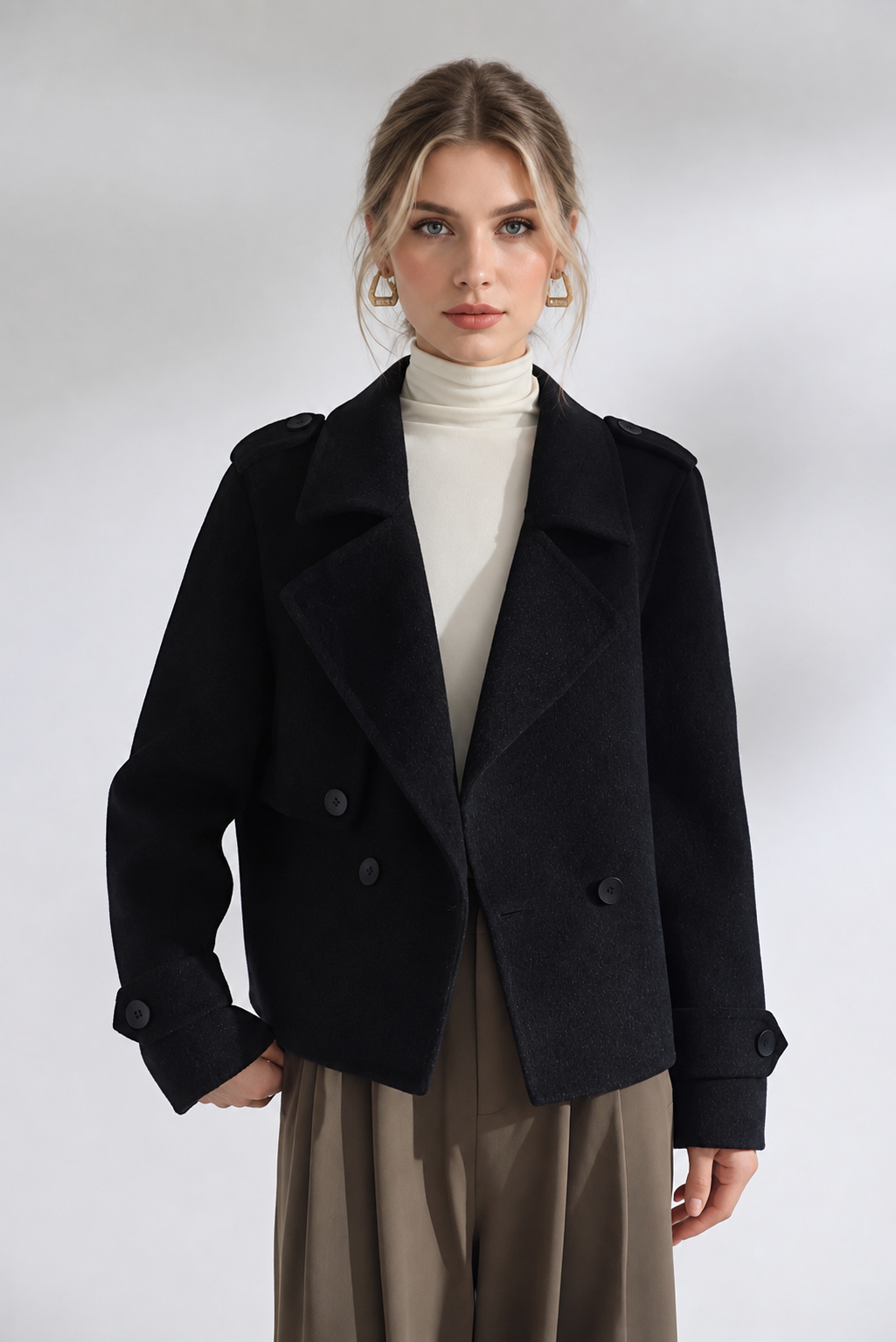 Kurze Wolljacke