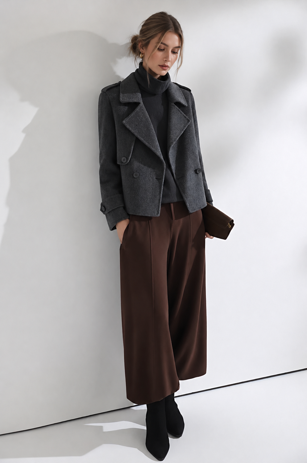 Kurze Wolljacke