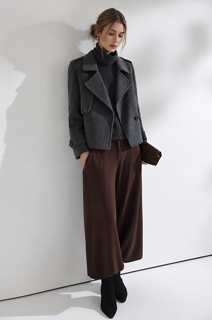 Kurze Wolljacke