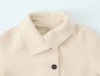 Cropped Jacke mit Kragen