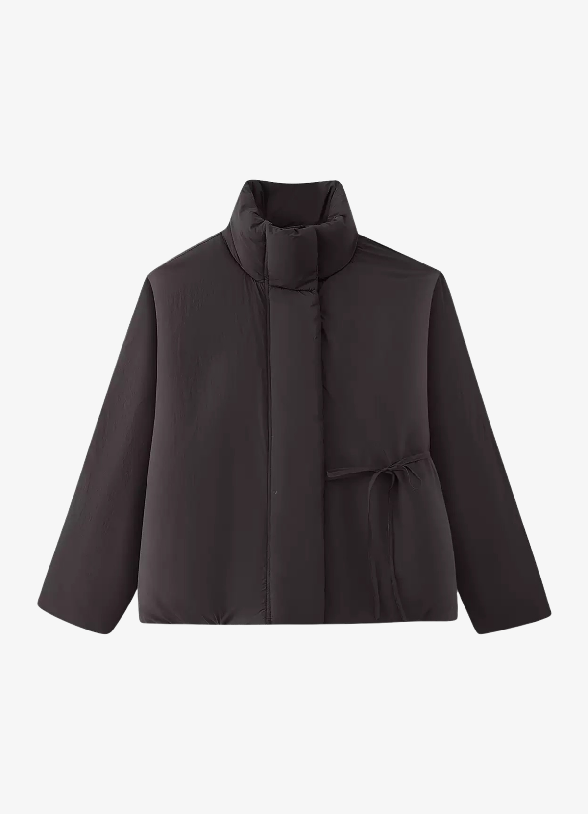 Wrap Puffer Jacke