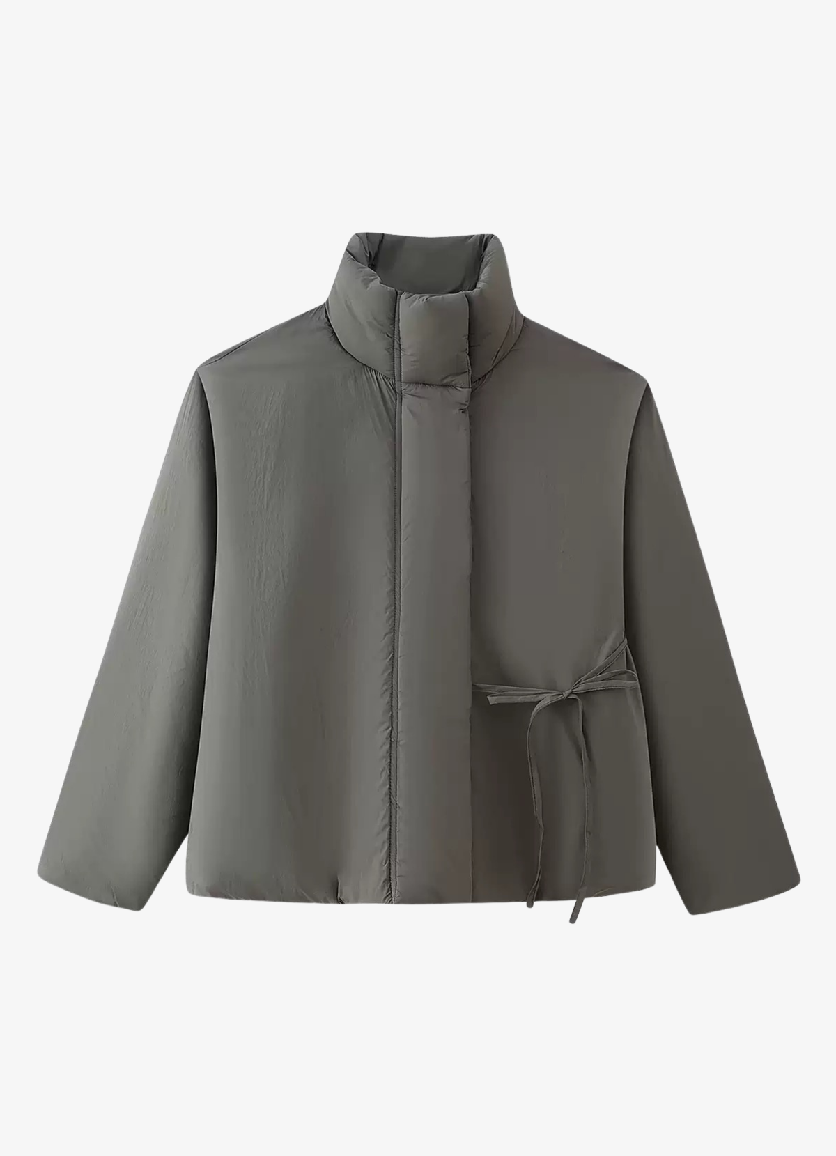 Wrap Puffer Jacke